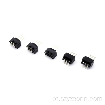 Conectores automotivos de 90 graus com passo PH2,5 mm